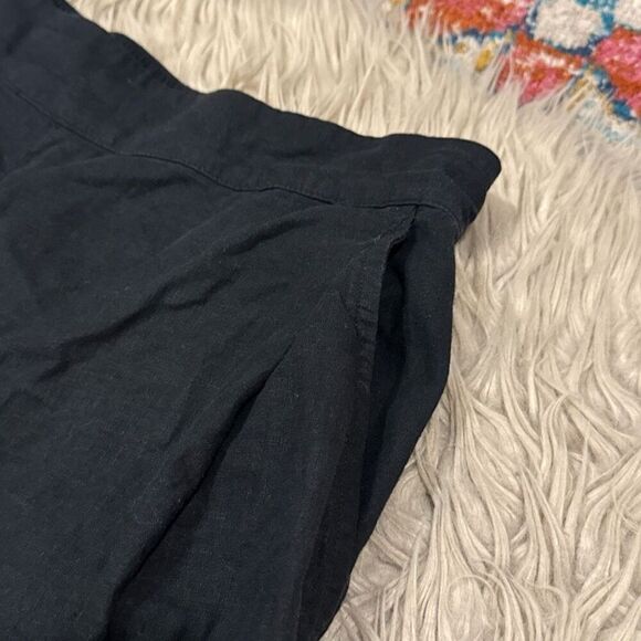 Madewell wideleg linen blend pull on pants size 8 - Picture 2 of 5